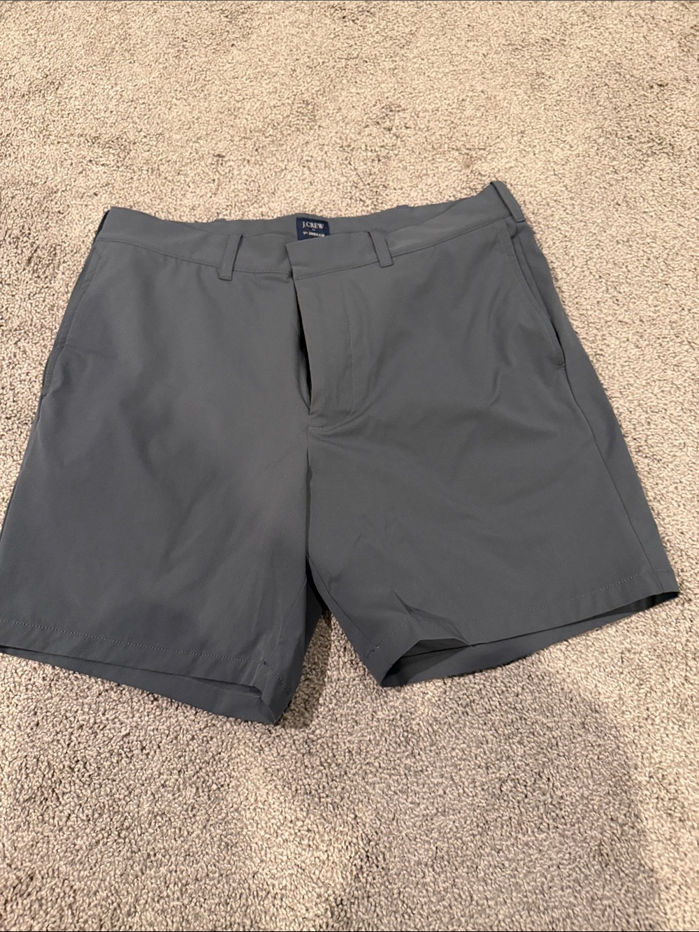 J. Crew Men's Charcoal Flat Front Performance Shorts